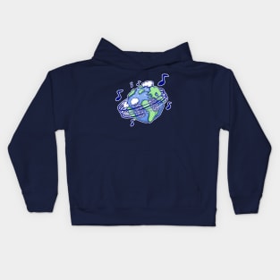 Earth Music environment Kids Hoodie